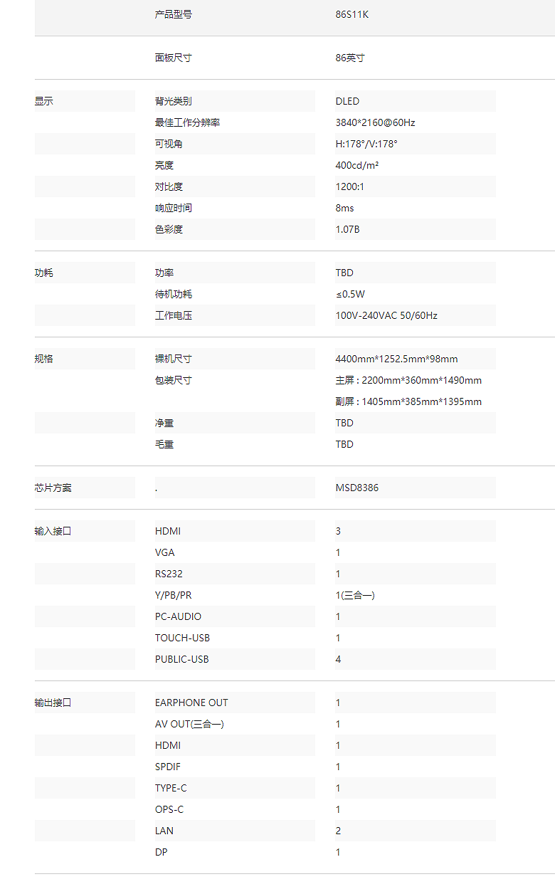 S11K系列液晶电子白板(图2)