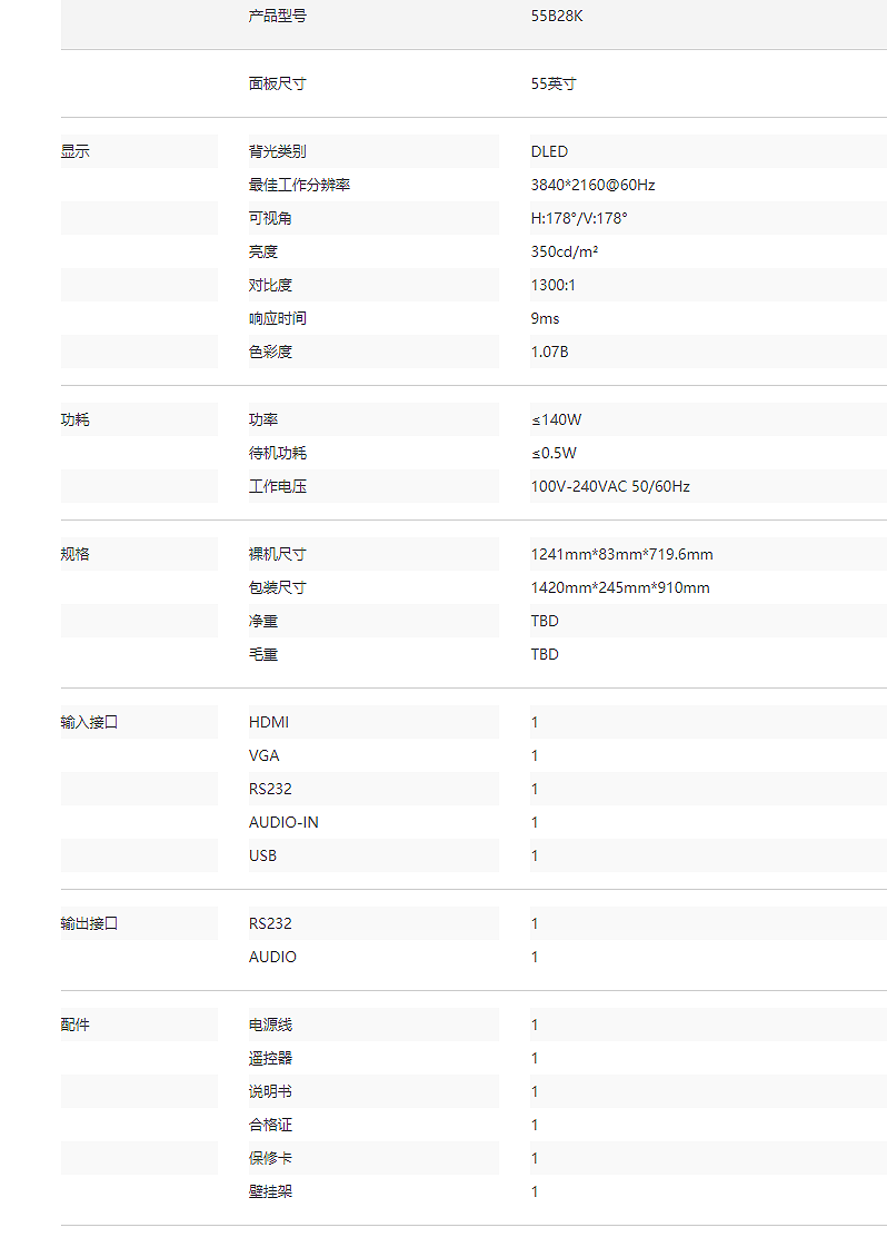 55B28K 单屏显示器(图2)