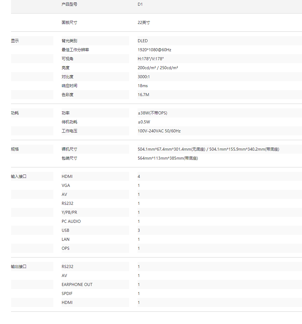 D1 单屏显示器(图2)